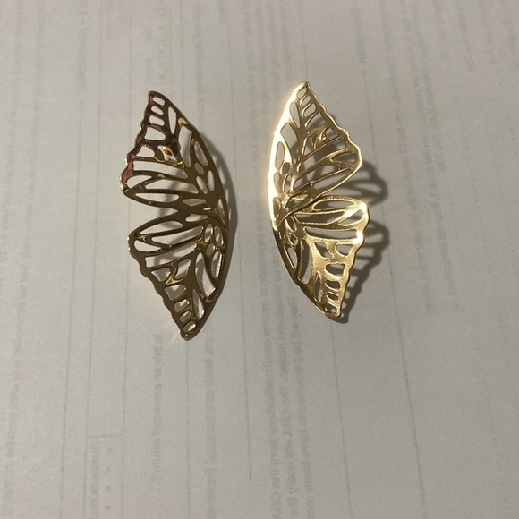 New Butterfly Statement Earrings - Picture 8 of 8